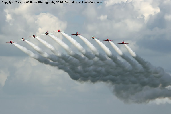  Big Battle - The Red Arrows Farnborough 2015 Picture Board by Colin Williams Photography