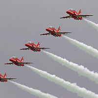 Buy canvas prints of  The Red Arrows Return To Biggin Hill by Colin Williams Photography