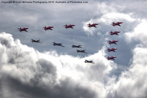  Battle of Britain Flypast Biggin Hill Picture Board by Colin Williams Photography