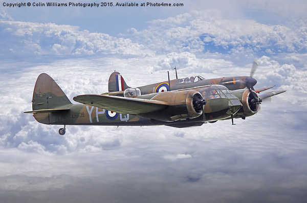  Spitfire And Blenheim Duxford  2015 - 4 Picture Board by Colin Williams Photography