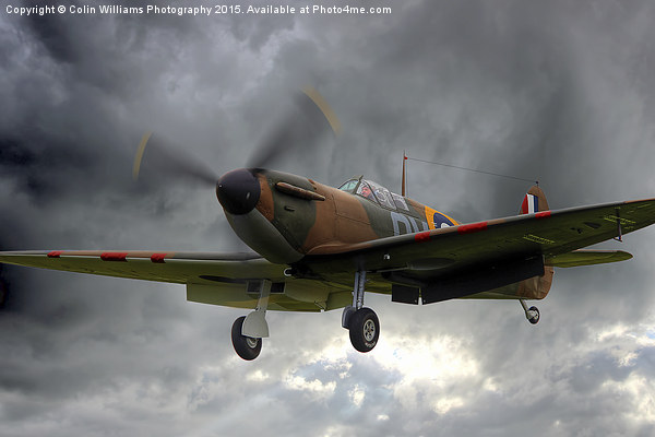  Guy Martin`s Spitfire on Finals Duxford 2015 2 Picture Board by Colin Williams Photography
