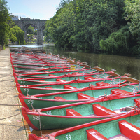 Buy canvas prints of  Knaresborough Rowing Boats 2 by Colin Williams Photography