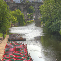 Buy canvas prints of  Knaresborough Rowing Boats 3 by Colin Williams Photography