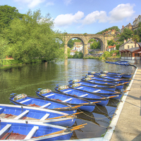 Buy canvas prints of  Knaresborough Rowing Boats 4 by Colin Williams Photography
