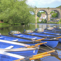 Buy canvas prints of Knaresborough Rowing Boats 5 by Colin Williams Photography