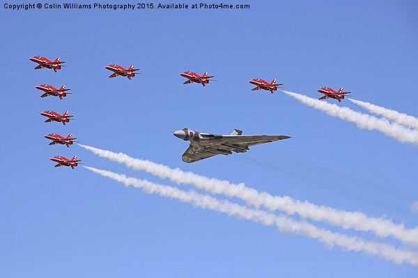   Final Vulcan flight with the red arrows 6 Picture Board by Colin Williams Photography