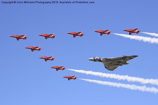  Final Vulcan flight with the red arrows 7 Picture Board by Colin Williams Photography