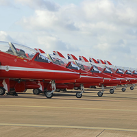 Buy canvas prints of  The Red Arrows RIAT 2015 4 by Colin Williams Photography