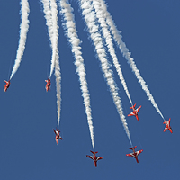 Buy canvas prints of  The Red Arrows RIAT 2015 9 by Colin Williams Photography