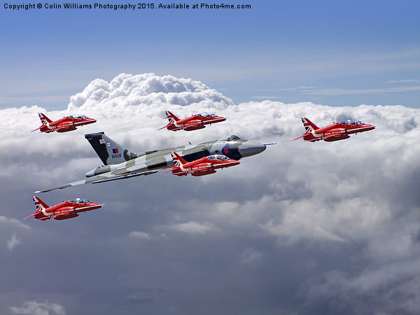    Final Vulcan flight with the red arrows 3 Picture Board by Colin Williams Photography