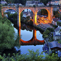Buy canvas prints of  Before Sunrise  Knaresborough  Yorkshire by Colin Williams Photography