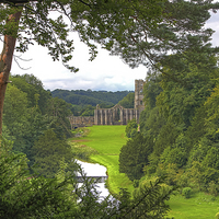 Buy canvas prints of  Fountains Abbey Yorkshire 1 by Colin Williams Photography
