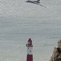 Buy canvas prints of  Vulcan XH558 Beachy Head by Colin Williams Photography