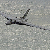 Buy canvas prints of  Vulcan XH558 from Beachy Head 2 by Colin Williams Photography