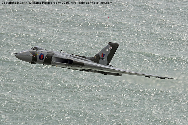  Vulcan XH558 from Beachy Head 4 Picture Board by Colin Williams Photography