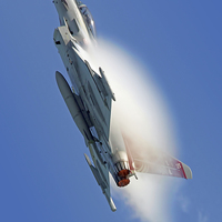Buy canvas prints of  Afterburners On - Eurofighter Typhoon by Colin Williams Photography