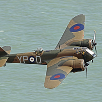 Buy canvas prints of   Bristol Blenheim from Beachy Head by Colin Williams Photography