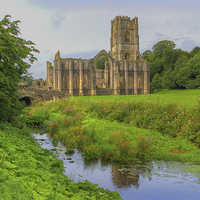 Buy canvas prints of   Fountains Abbey Yorkshire 2 by Colin Williams Photography