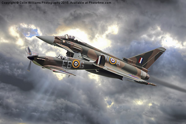   Spitfire and Typhoon Battle of Britain 2 Picture Board by Colin Williams Photography