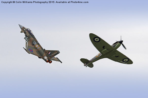   Spitfire and Typhoon Battle of Britain 4 Picture Board by Colin Williams Photography