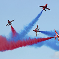 Buy canvas prints of  The Red Arrows RIAT 2015 15 by Colin Williams Photography