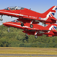 Buy canvas prints of  The Red Arrows RIAT 2015 17 by Colin Williams Photography