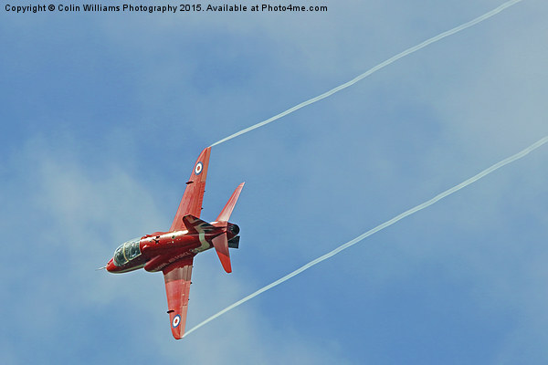  A Red Arrow breaks to Land at Farnborough 2015  Picture Board by Colin Williams Photography