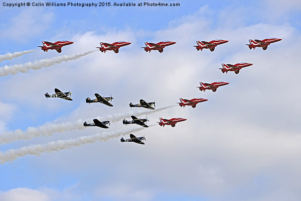  Battle of Britain Flypast Duxford Picture Board by Colin Williams Photography