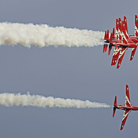 Buy canvas prints of  The Red Arrows Duxford 1 by Colin Williams Photography