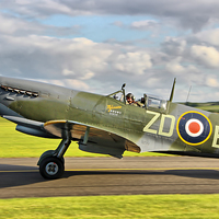 Buy canvas prints of  Spitfire Duxford 2 by Colin Williams Photography