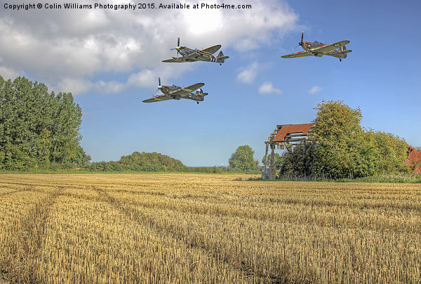  Hurricane And Spitfire 3 Picture Board by Colin Williams Photography