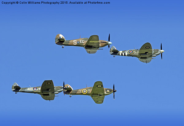  Hurricane And Spitfire 5 Picture Board by Colin Williams Photography