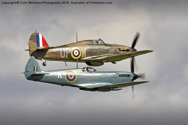  Hurricane And Spitfire 6 Picture Board by Colin Williams Photography