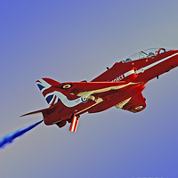 Buy canvas prints of    The Red Arrows Duxford 4 by Colin Williams Photography