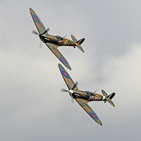 Buy canvas prints of   Duxford 75 Battle Ot Britian Airshow 2015 4 by Colin Williams Photography