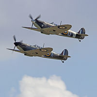 Buy canvas prints of   Duxford 75 Battle Ot Britian Airshow 2015 5 by Colin Williams Photography