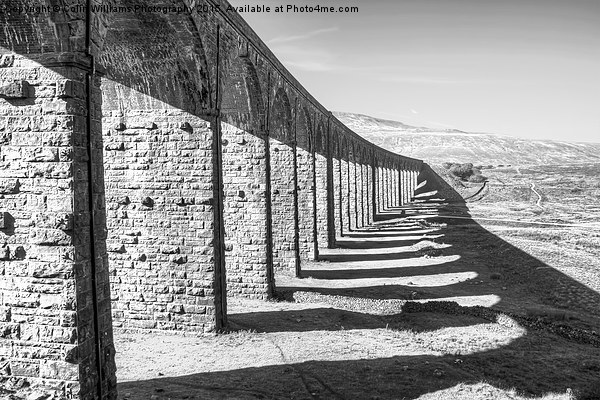   The Ribblehead Viaduct 1 BW Picture Board by Colin Williams Photography