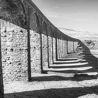Buy canvas prints of   The Ribblehead Viaduct 1 BW by Colin Williams Photography