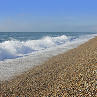 Buy canvas prints of   Chesil Beach Portland Dorset 3 by Colin Williams Photography