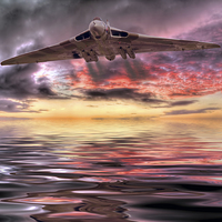 Buy canvas prints of  Vulcan Farewell by Colin Williams Photography