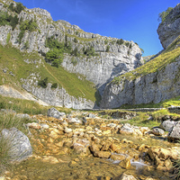 Buy canvas prints of  Gordale Scar 1 by Colin Williams Photography