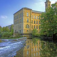Buy canvas prints of  Salts Mill 2 by Colin Williams Photography