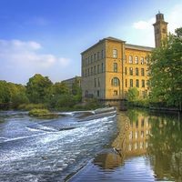 Buy canvas prints of  Salts Mill 3 by Colin Williams Photography
