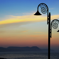 Buy canvas prints of  Evening Light Lyme Regis  by Colin Williams Photography