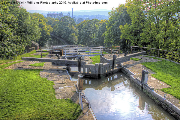  Bingley Five Rise Locks Yorkshire 1 Picture Board by Colin Williams Photography