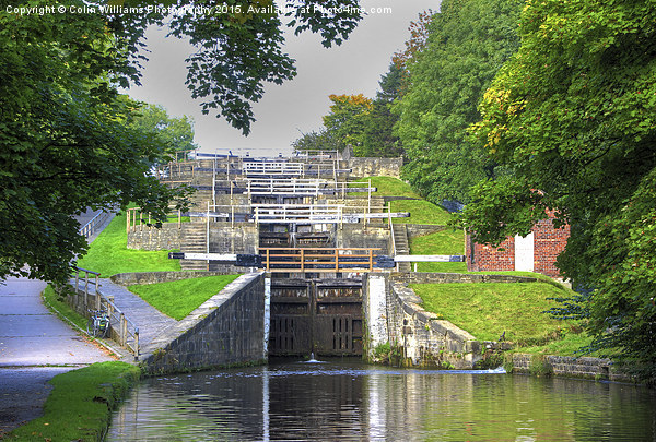  Bingley Five Rise Locks Yorkshire 2 Picture Board by Colin Williams Photography