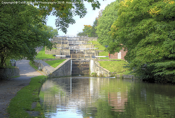  Bingley Five Rise Locks Yorkshire 3 Picture Board by Colin Williams Photography
