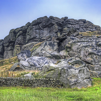 Buy canvas prints of  Almscliff Crag Yorkshire 1 by Colin Williams Photography