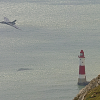 Buy canvas prints of   Vulcan XH558 from Beachy Head 8 by Colin Williams Photography
