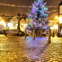 Buy canvas prints of  Christmas in Knaresborough 3 by Colin Williams Photography